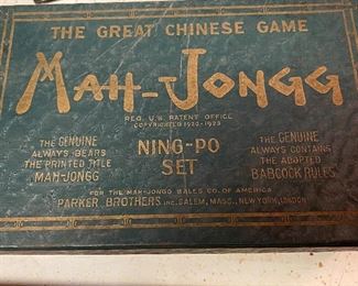 Antique Parker Bros Mah Jongg 