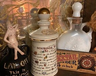 Ezra Brooks or Jim Beam Decanters