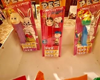 Pez Dispensers On Cards.