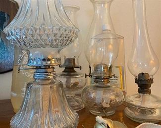 Vintage Kerosene Hurricane Lamps