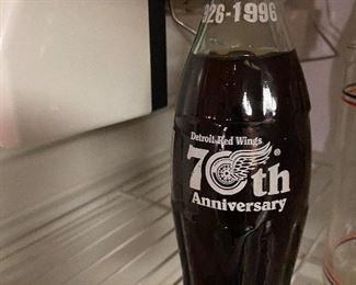 70th Anniversary Detroit Red Wing Coca Cola Bottle