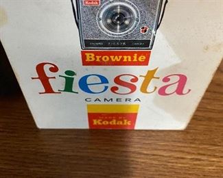 Vintage Kodak Fiesta Brownie Camera/Box
