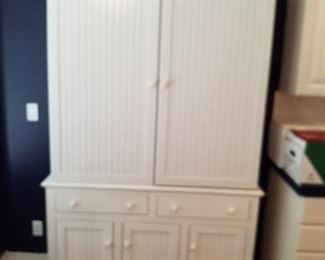 Large white cabinet
