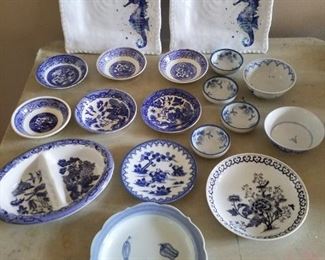 Blue dishes