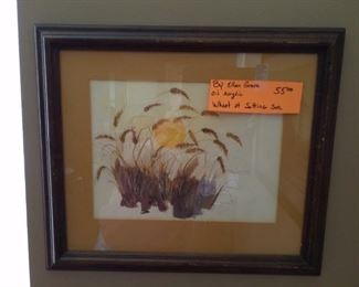 Wheat of setting sun, by Ellen Grove