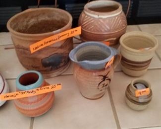 Signed pottery