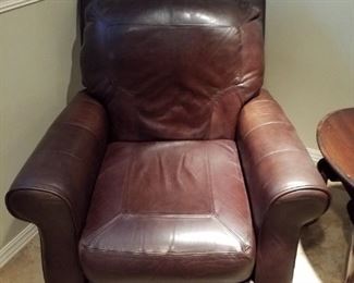 Leather recliner
