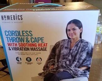 Homedics cordless throw and Cape