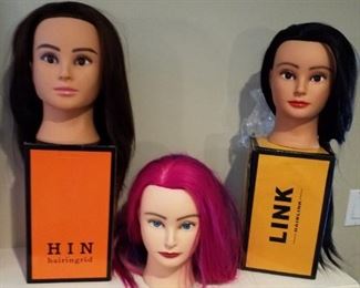Real hair, hair dresser dolls