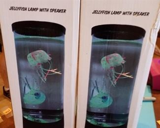 Jellyfish lamps with speakers