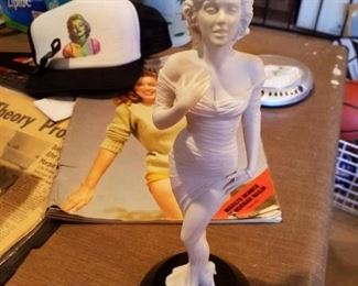 Marilyn Monroe on a marble base
