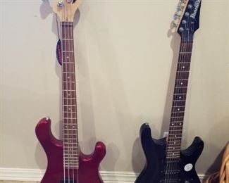 Dean guitar and Gio Ibanez guitar