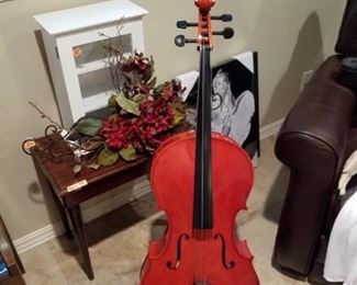 Cello with stand