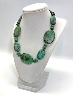 Sterling silver turquoise Statement necklace