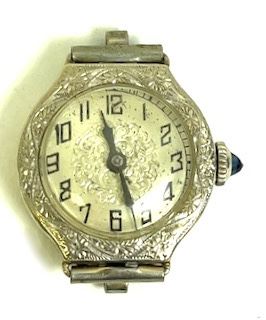 14k White Gold Bulova Wristwatch 