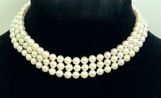 Fine 14k Yellow Gold Genuine Pearl Necklace