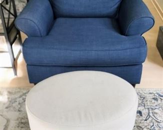 Blue arm chair