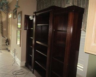 Huge open bookcase NOW FILLED WITH BOOKS SINCE THIS PHOTO TAKEN.  Lots of New Orleans books.
