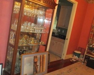 Display case filled with Webb crystal