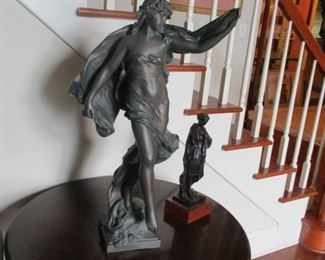 Lots of     classical statuary