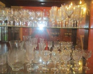 Thomas Webb signed stemware set