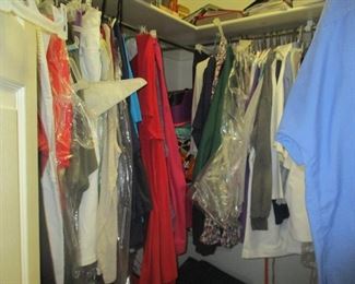 The closet is full of fine clothes