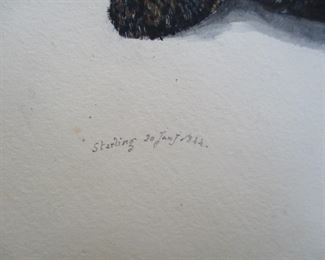 Example of how the set is signed dated.