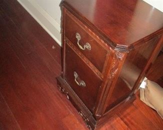 Mahogany bed side table