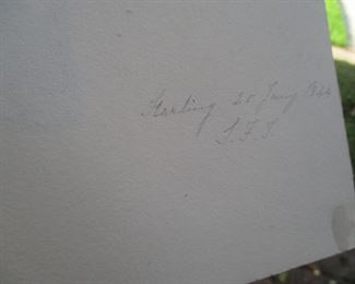 Each  initialed on verso; which ornithology artist is this? We simply do not have the expertise to know. We look to the estates sale crowd to purchase it and tell us. Could this be Gould?  We certainly know that this is the work of an accomplished artist.