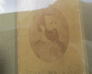 Photo of Confederate general Stonewall Jackson