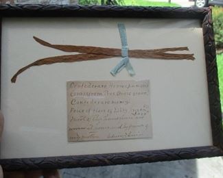 Grass from the grave of President of the CSA, Jefferson Davis