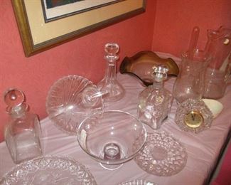 Decanters and crystal