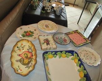 French provincial glazed pottery