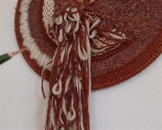 Vintage woven art