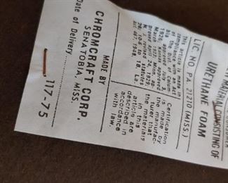 1960’s Mid-century modern Chromcraft caned glass table and dining chairs