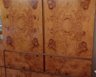 Mid-Century Modern Burl Wood Gentleman's Dresser by Lane Altavista, 1970s