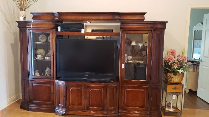 Four piece entertainment center