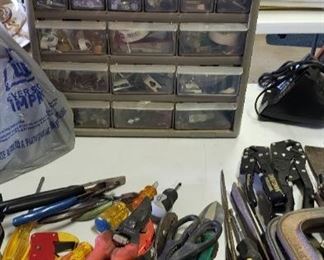 screws, nuts, bolts, tools