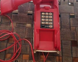 1957 red Chevy telephone