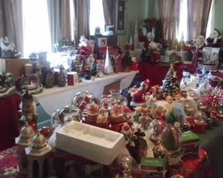 I can't begin to tell you that this lady loved Christmas! Alot of stuff still new in boxes