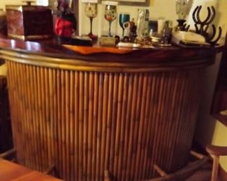 Super cool bar and four chairs