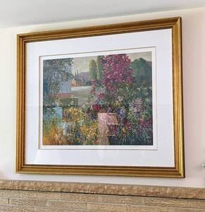 Framed “La Vie en Rose” Serigraph by Henri Plisson (1934-2006). Large and gorgeous piece is signed and numbered by the artist. Measures 41” x 49.5”.

Number 288/350. 