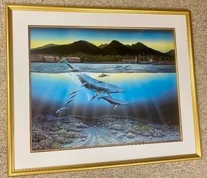 Framed Print "Day Break" by Robert Lyn Nelson that measures 29x35 inches.