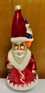 Christopher Radko "Triple Nick" Ornament measures 7 inches tall.