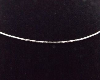 .925 Sterling Silver Wheat Chain Necklace

