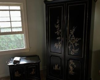 Matching furniture set, nightstand and dresser