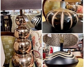 Lamps in so many styles, shapes and sizes, it’s hard to choose!! 
