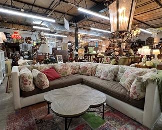 Pottery Barn Sectional w/Down Cushions 