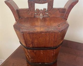 Chinese wooden tea box, Zhejiang