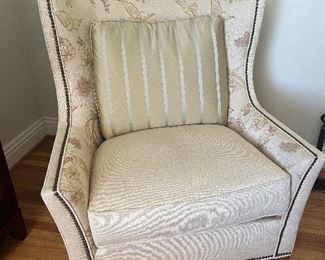 A pair of like-new upholstered chairs